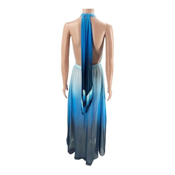 Jonathan Simkhai Dress Ombre Swim Cover-Up Maxi Blue Size S | NWT Resort Patio - Picture 9 of 13